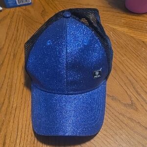 Ariat Adult Glittery Blue and Black Hat